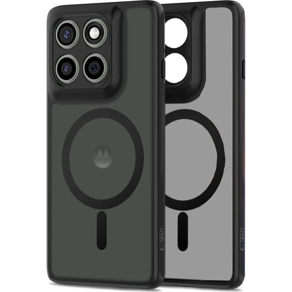 Etui Tech-Protect MagMat MagSafe do Motorola Edge 60 Pro, przydymione-czarne. Solidne etui stworzone z TPU i PC kompatybilne z MagSafe gwarantuje komfortowe użytkowanie.